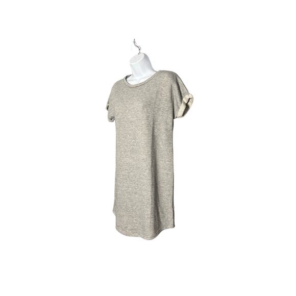 Antistar Heather Gray T-shirt Dress, Cuffed Sleeve Knit,‎ Women's Large - Picture 6 of 6